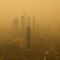 New York City covered in smoke