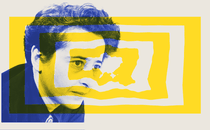 Hannah Arendt imposed over a map of Ukraine