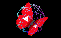 Illustration showing butterfly with YouTube logo wings, trapped inside a polyhedron.