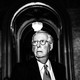 A black-and-white image of Mitch McConnell