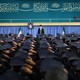 Iran's Supreme Leader Ayatollah Ali Khamenei arrives to deliver a speech in a meeting with military commanders in Tehran, Iran on February 7, 2017.