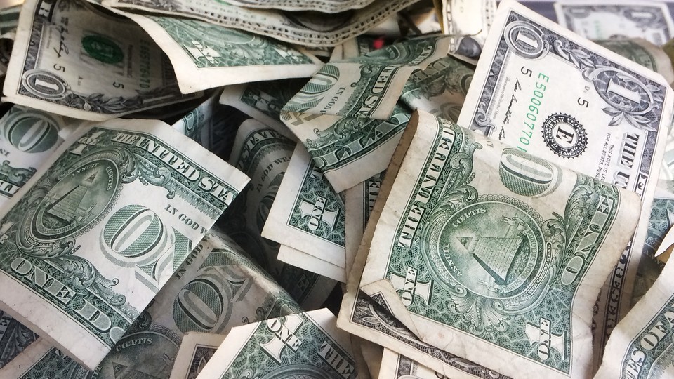 A pile of $1 bills