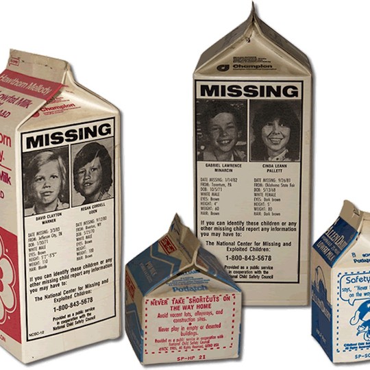 missing children milk carton