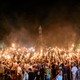 White nationalists at a march ahead of the Unite the Right rally in Charlottesville, Virginia, on August 11, 2017