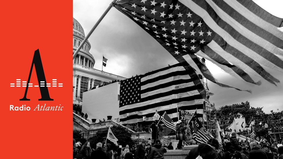 People surround the Capitol building on January 6, 2021.