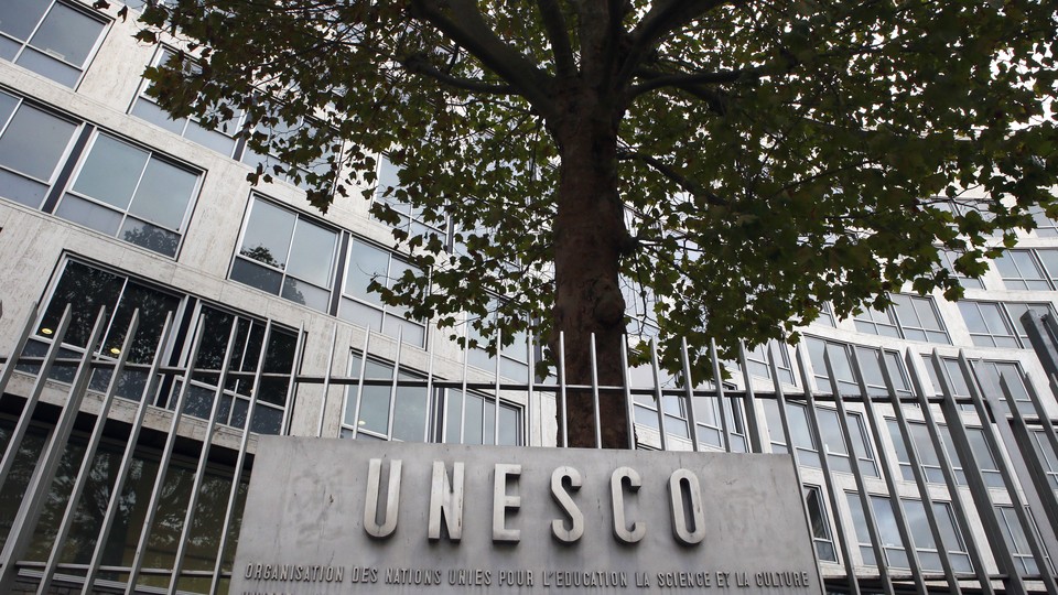 UNESCO's headquarters in Paris, France on October 17, 2016. 