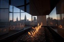 View from a duplex penthouse in Manhattan