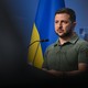 Ukrainian President Volodymyr Zelensky speaks at a press conference at the NATO meeting in Vilnius.