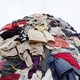 A mountain of clothes piled up