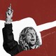 An image of Sean Feucht with his fingers in the air