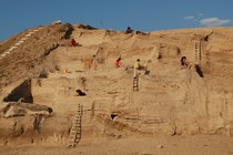 Archaeologists work to excavate Asikli Hoyuk.