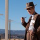 Cillian Murphy in the movie "Oppenheimer" as J. Robert Oppenheimer