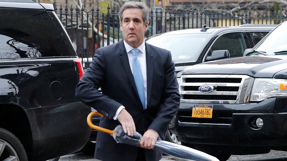 Michael Cohen, President Trump's personal lawyer, arrives at federal court in New York City on April 16, 2018