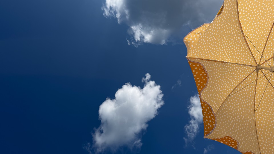 A parasol in the sky