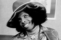 A photo of the singer Sly Stone