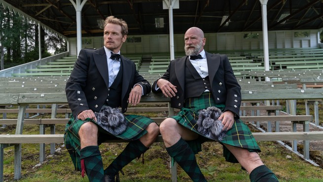 Still from Men in Kilts