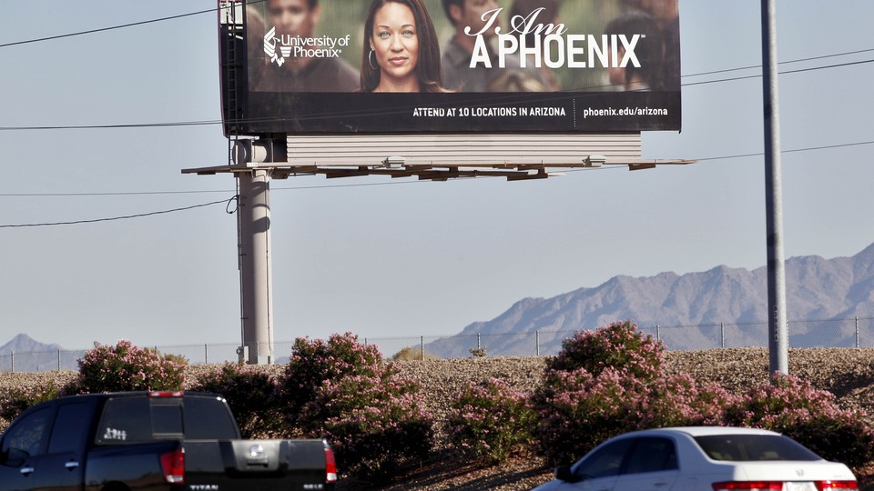 A University of Phoenix billboard in Arizona