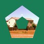 A house in a hexagon