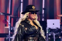 Beyonce wearing a black cowboy hat at the 2024 iHeartRadio Music Awards