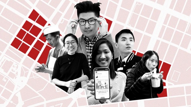 Children of immigrant shop owners in New York's Chinatown