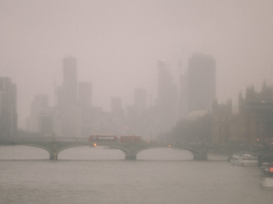 London Bridge seen through fog
