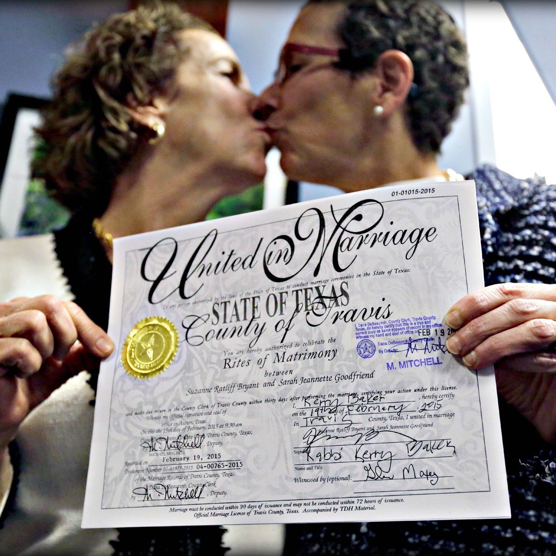 Travis County Clerk Issues First Same-Sex Marriage in Texas Before Court  Injuction - The Atlantic