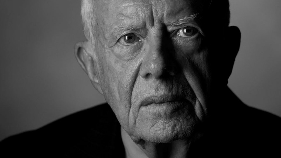 Jimmy Carter's aging face