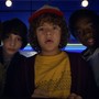 Will Byers (Noah Schnapp), Mike Wheeler (Finn Wolfhard), Dustin Henderson (Galen Matarazzo), and Lucas Sinclair (Caleb McLaughlin) in 'Stranger Things 2,' on Netflix October 27