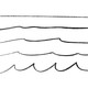 A drawing of 5 black lines, each becoming more wavy than the last as they move down the page
