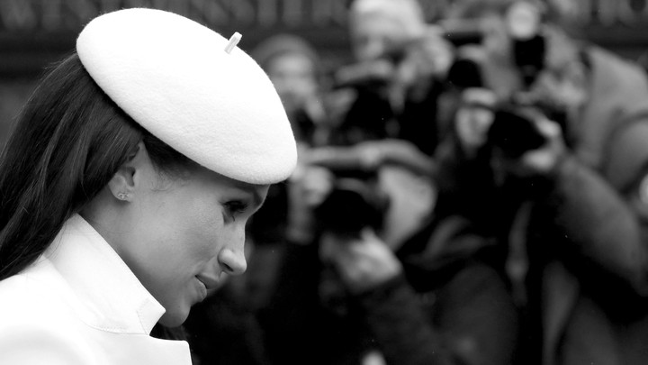 Meghan Markle being photographed