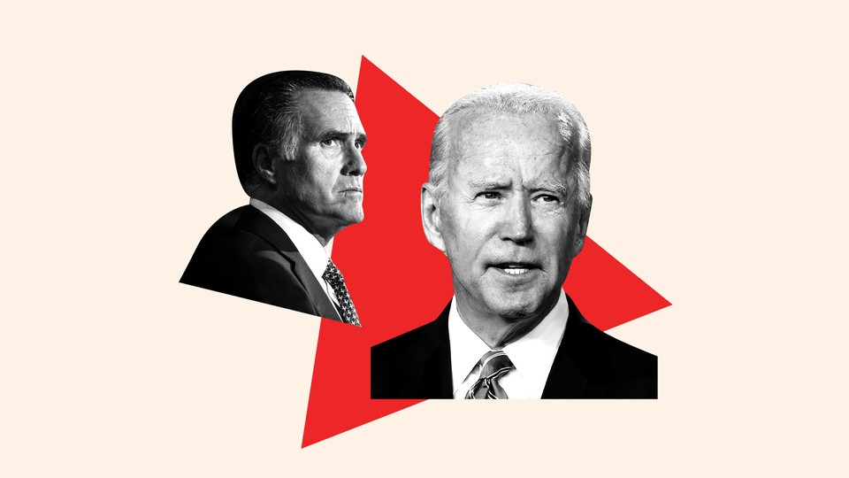 President Joe Biden and Senator Mitt Romney