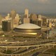 Aerial video of the Superdome in New Orleans