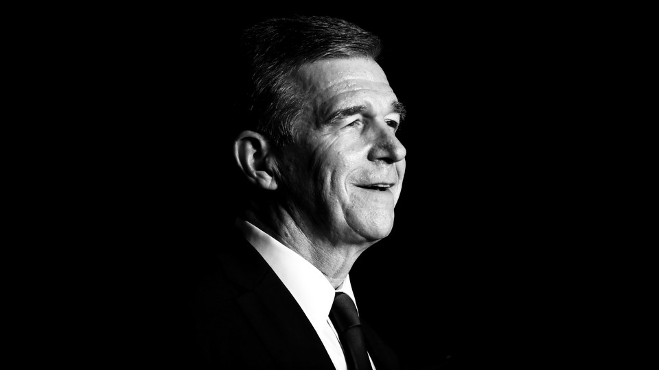 Black-and-white photo of Roy Cooper