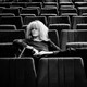 A portrait of the composer Carla Bley