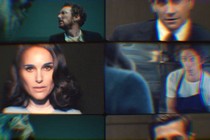 a video collage showing Natalie Portman from the show "Lady in The River" and Jeremy Allen White from "The Bear"