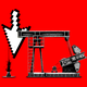 Illustration of an oil rig with a mouse cursor overlaid.