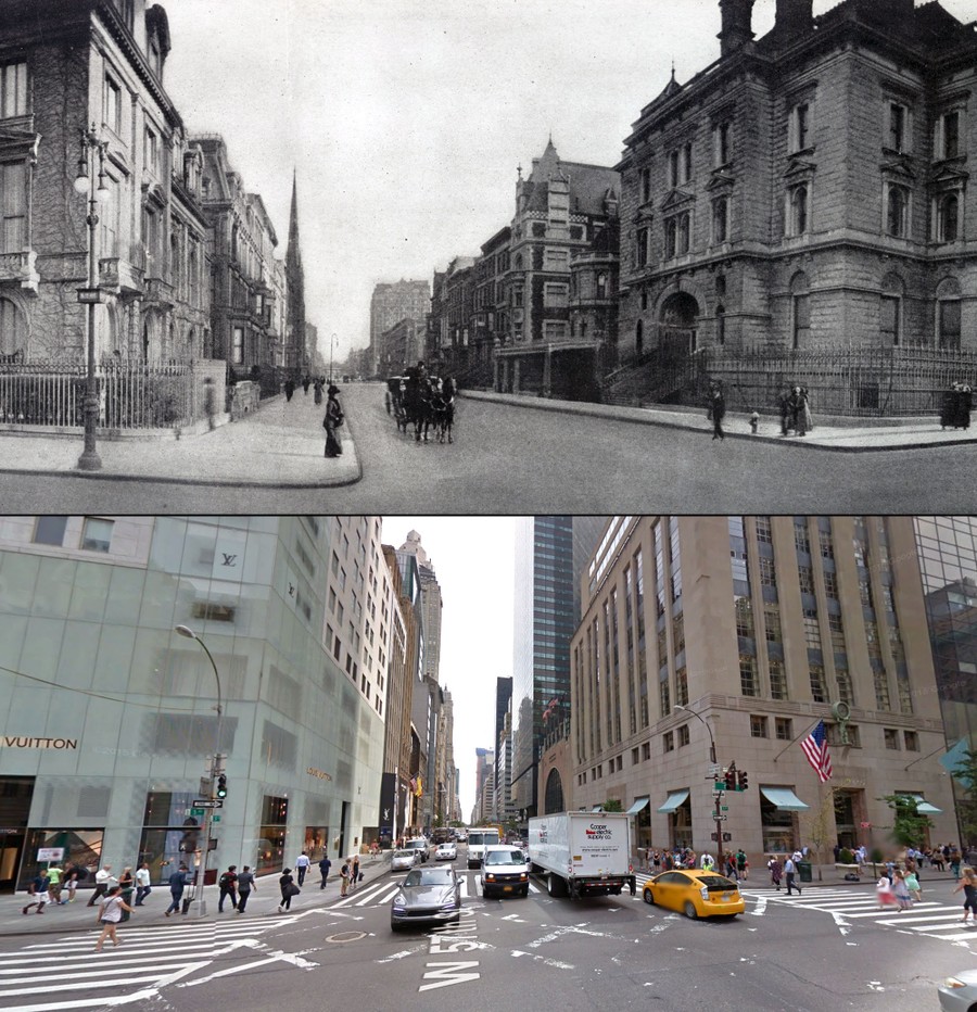 Fifth Avenue Then and Now, a Century of Streetviews in New York City - The  Atlantic