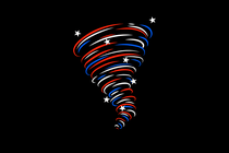 Flag-themed tornado