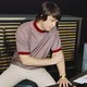 A color photograph of Brian Wilson in the studio