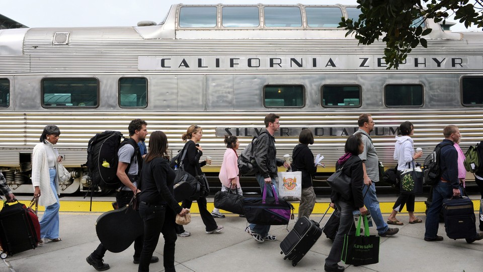 Photograph of Amtrak's California Zephyr train
