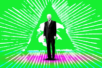 GIF of the Eye of Providence and Joe Biden