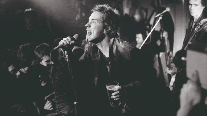 The Sex Pistols performing