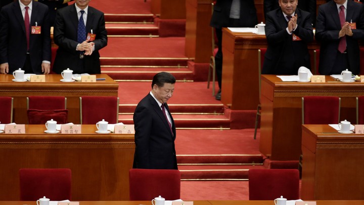 Chinese President Xi Jinping arrives for the opening session of the Chinese People's Political Consultative Conference (CPPCC) at the Great Hall of the People in Beijing, China, on March 3, 2017.