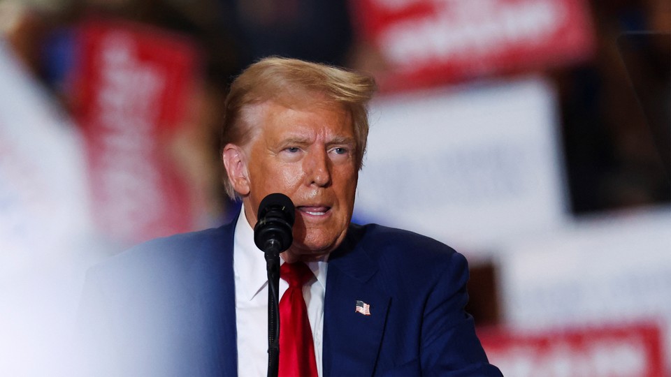 Photo of Donald Trump at a rally