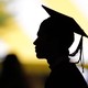 Silhouette of a graduating student