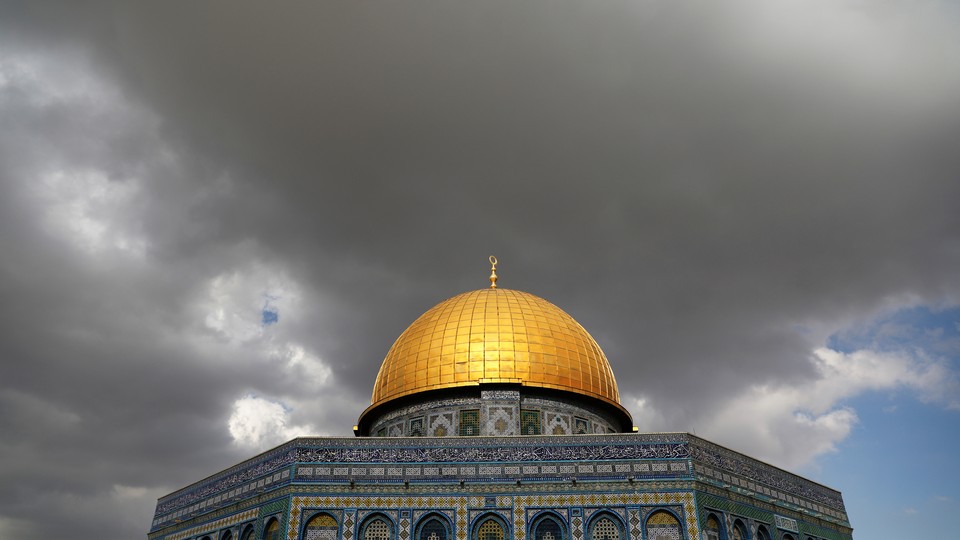 Clouds gathering over the Dome of the Rock