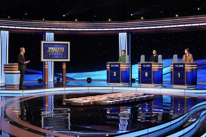 Contestants on “Jeopardy Masters”