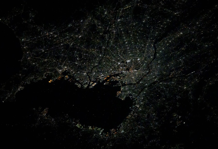 The lights of Tokyo, Japan, seen from orbit