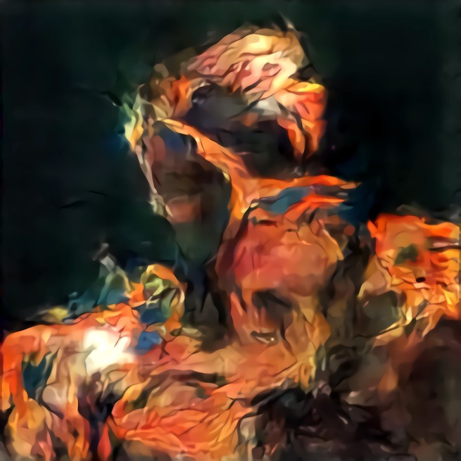 Abstract Art Canvas Generated Using Artificial Intelligence and Deep Learning
