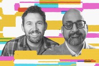 Image of Charlie Warzel side-by-side with Anil Dash